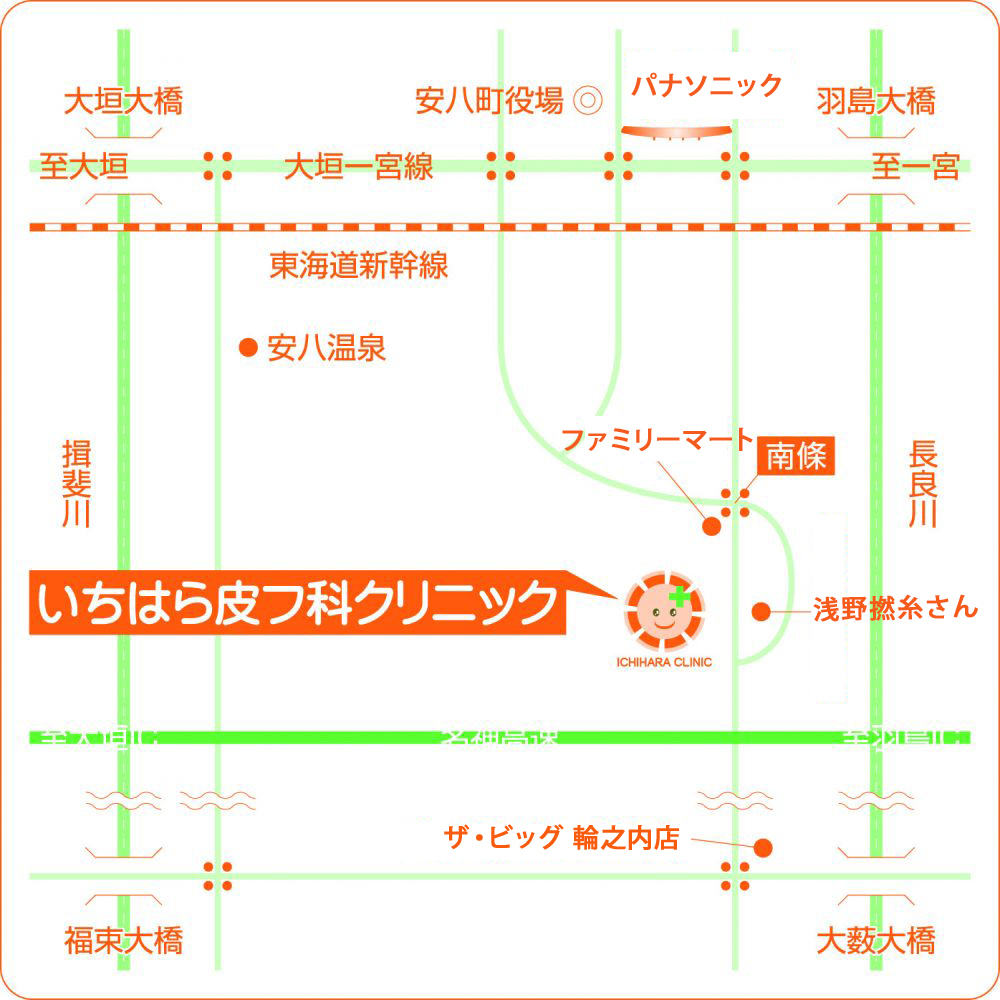 いちはら皮フ科クリニック 地図